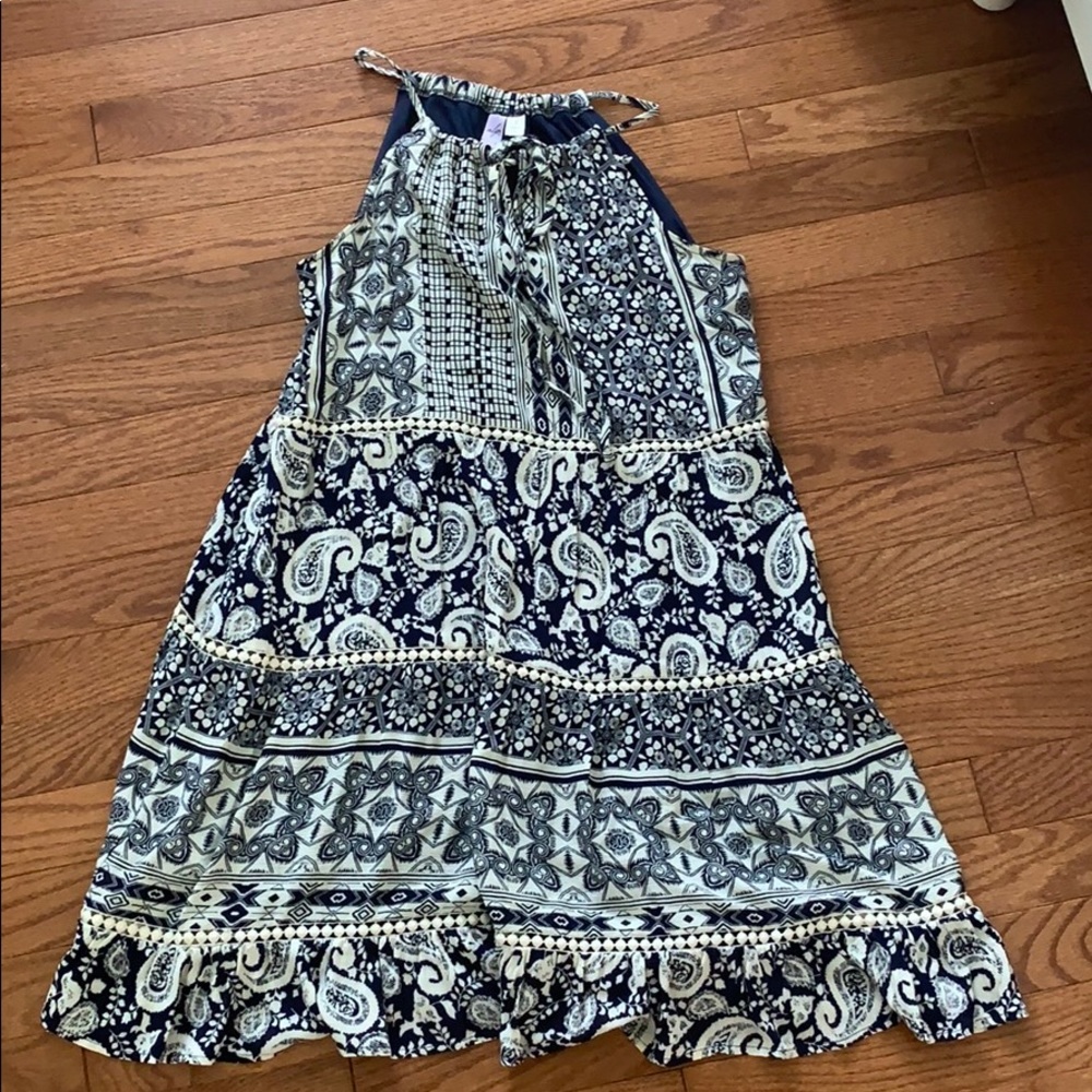 Patterned mini dress